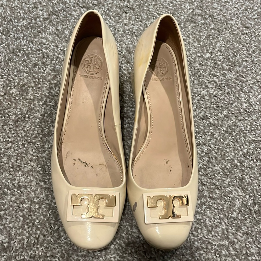 Tory Burch Leather Block Heel
